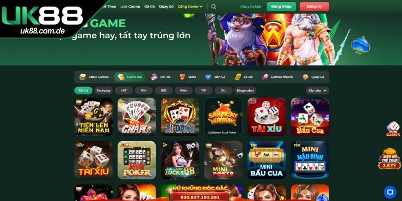 Chơi Tiến lên miền Nam tại UK88 để nhận giải thưởng hấp dẫn