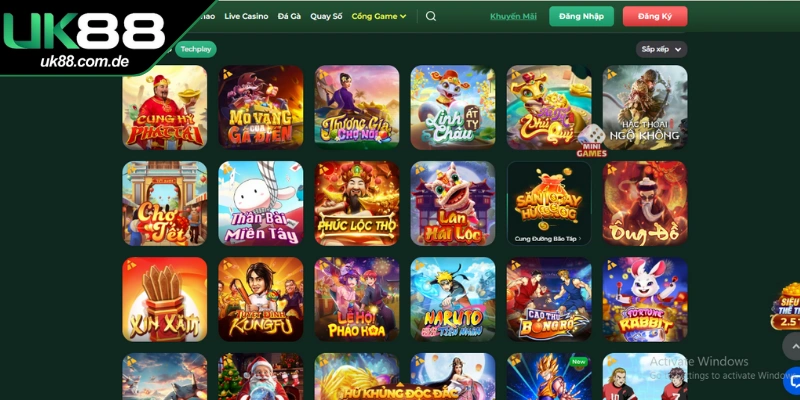 Điểm danh một số game nổ hũ nổi bật tại UK88